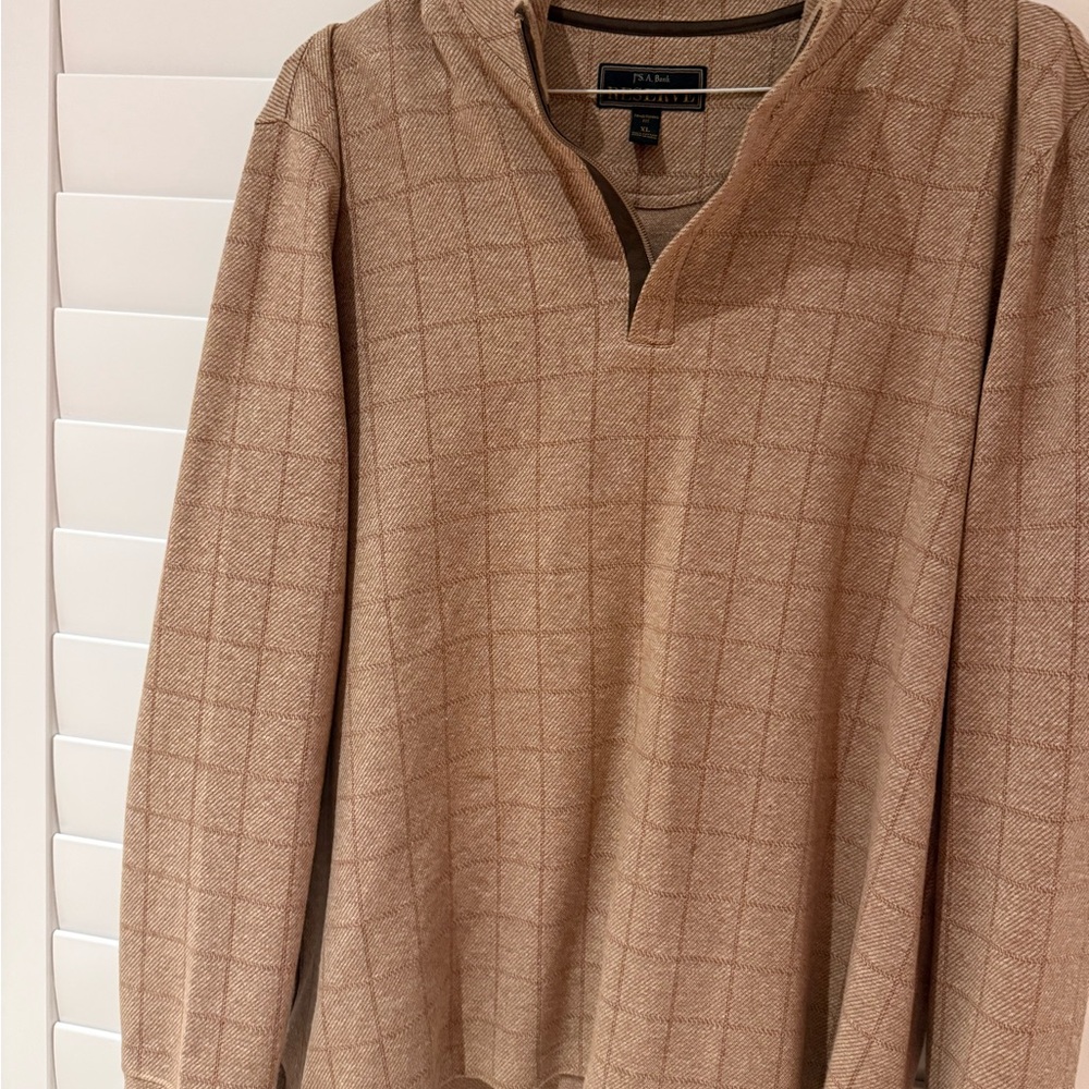 Jos. A. Bank Brown Plaid Sweater